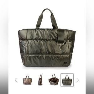 preneLOVE Panorama Puffer Tote (olive)